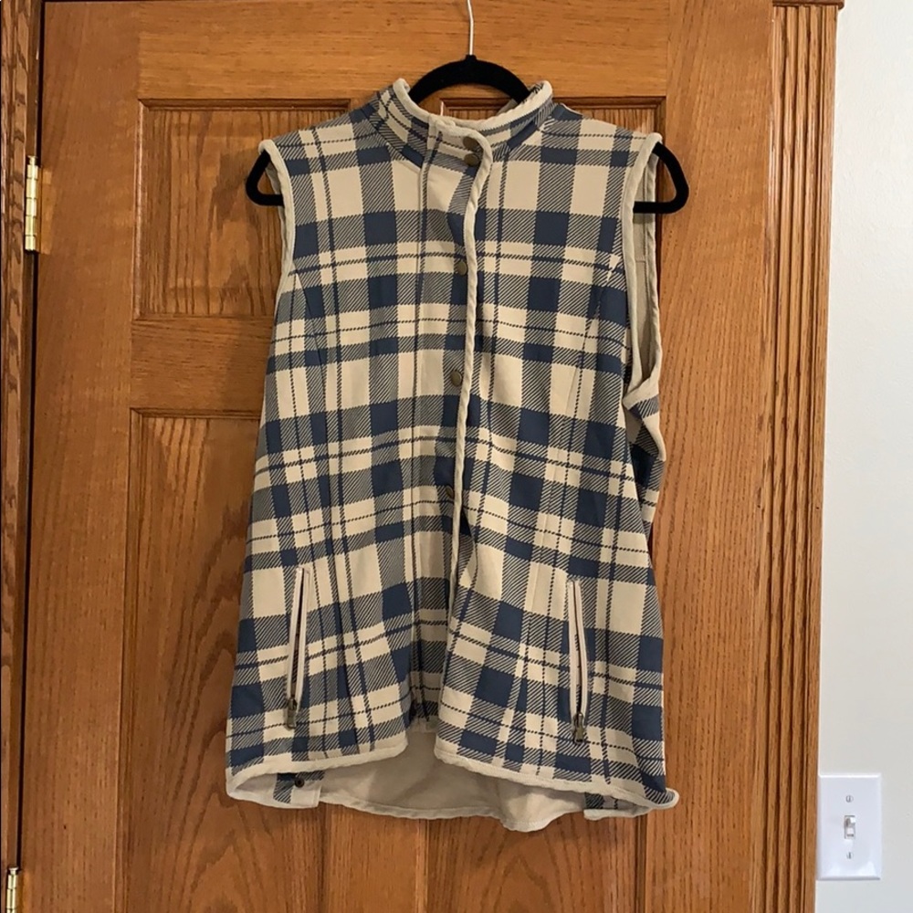 Casual plaid vest